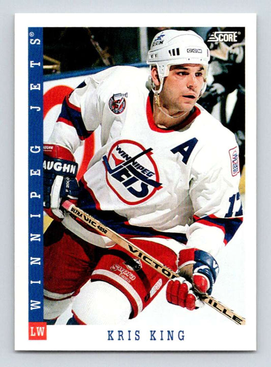 1993-94 Score Canadian #362 Kris King Hockey Winnipeg Jets  Image 1