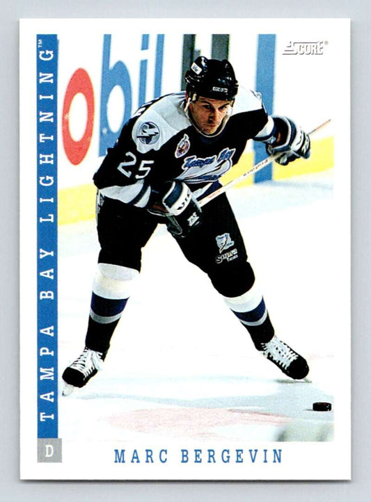 1993-94 Score Canadian #363 Marc Bergevin Hockey Tampa Bay Lightning  Image 1