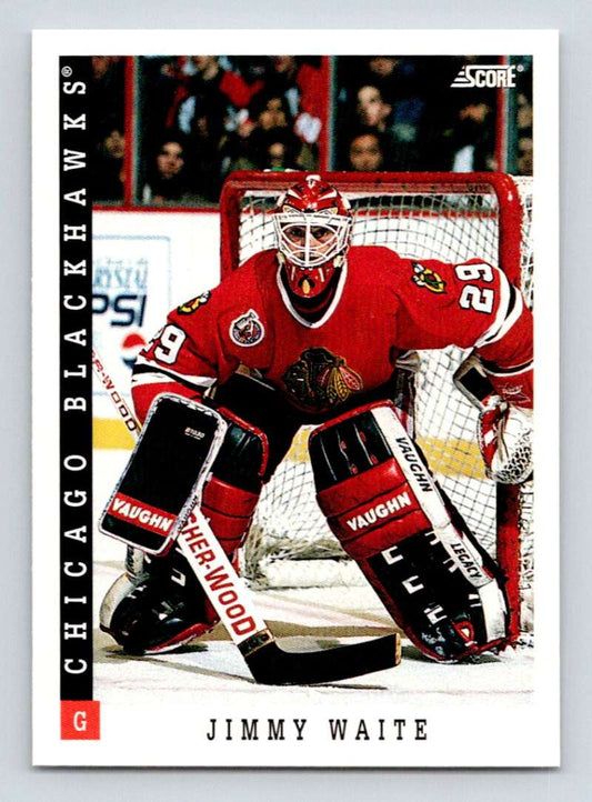 1993-94 Score Canadian #365 Jimmy Waite Hockey San Jose Sharks  Image 1
