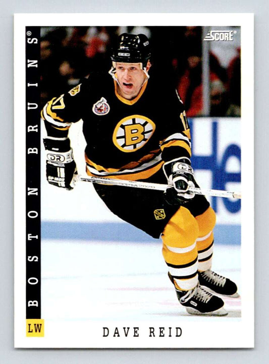 1993-94 Score Canadian #371 David Reid Hockey Boston Bruins  Image 1
