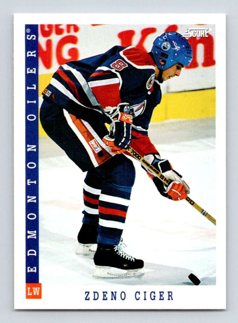 1993-94 Score Canadian #388 Zdeno Ciger Hockey Edmonton Oilers  Image 1