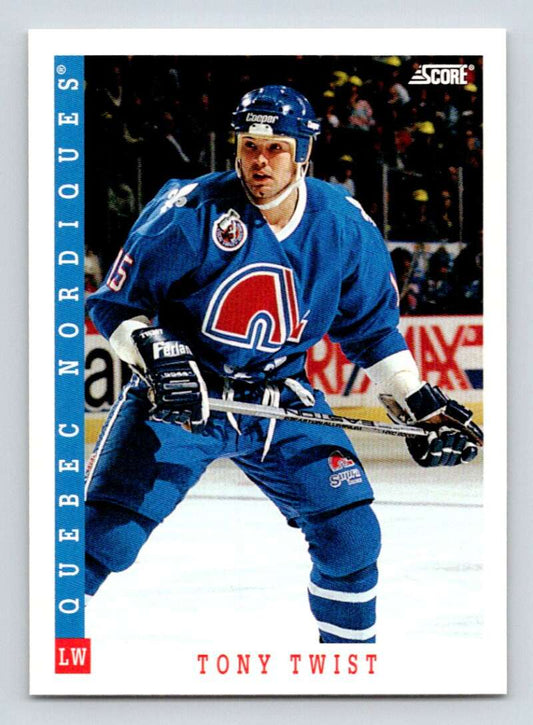 1993-94 Score Canadian #400 Tony Twist Hockey Quebec Nordiques  Image 1