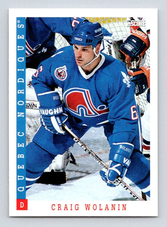1993-94 Score Canadian #406 Craig Wolanin Hockey Quebec Nordiques  Image 1
