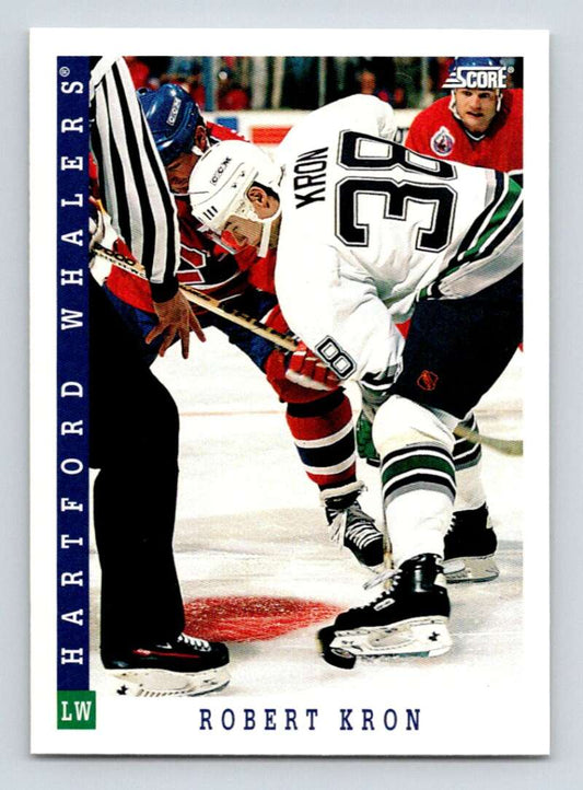 1993-94 Score Canadian #428 Robert Kron Hockey Hartford Whalers  Image 1