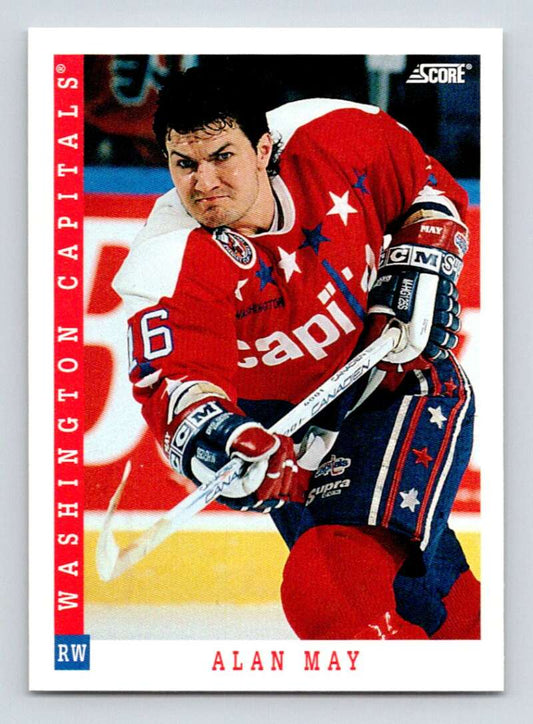 1993-94 Score Canadian #430 Alan May Hockey  Image 1