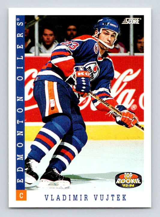 1993-94 Score Canadian #465 Vladimir Vujtek Hockey Edmonton Oilers  Image 1