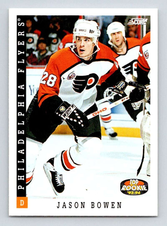 1993-94 Score Canadian #471 Jason Bowen TR Hockey RC Rookie Philadelphia Flyers  Image 1
