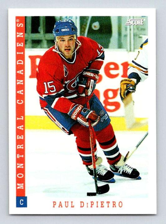 1993-94 Score Canadian #494 Paul DiPietro Hockey Montreal Canadiens  Image 1