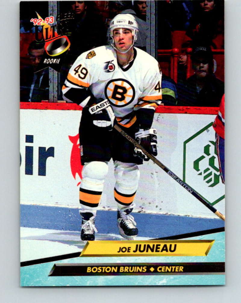 1992-93 Fleer Ultra #4 Joe Juneau  Boston Bruins  Image 1