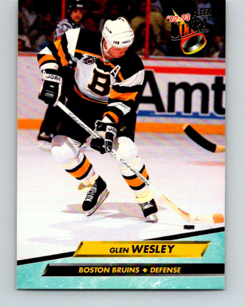 1992-93 Fleer Ultra #11 Glen Wesley  Boston Bruins  Image 1