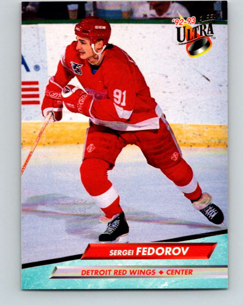 1992-93 Fleer Ultra #48 Sergei Fedorov  Detroit Red Wings  Image 1