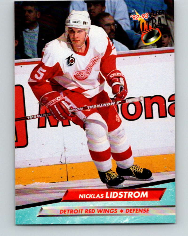 1992-93 Fleer Ultra #51 Nicklas Lidstrom  Detroit Red Wings  Image 1