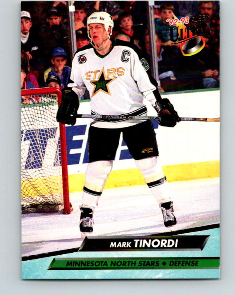 1992-93 Fleer Ultra #98 Mark Tinordi  Minnesota North Stars  Image 1