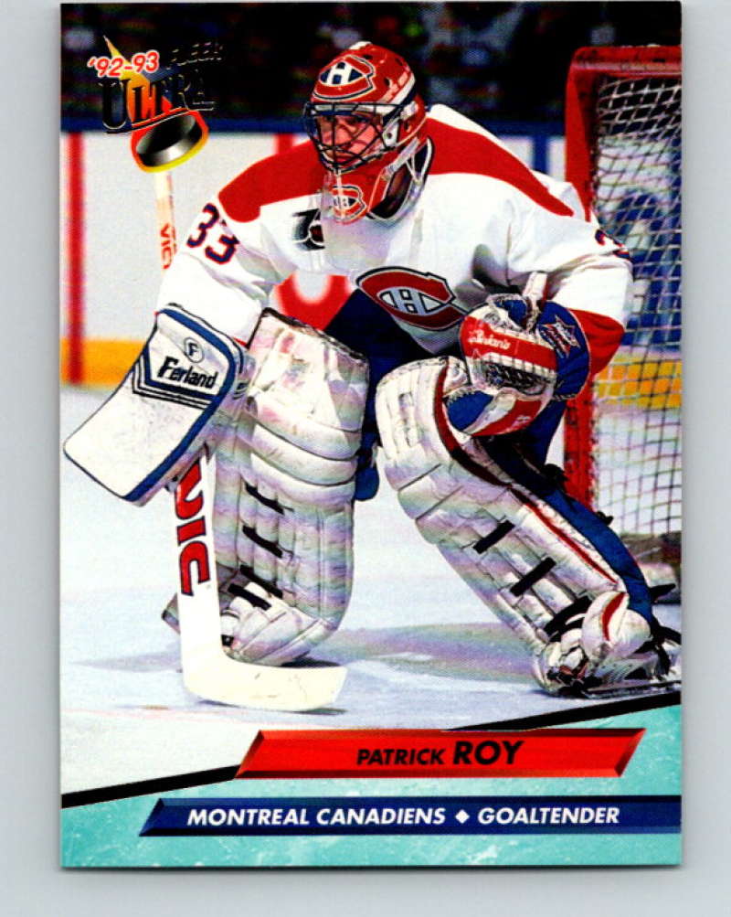 1992-93 Fleer Ultra #108 Patrick Roy  Montreal Canadiens  Image 1