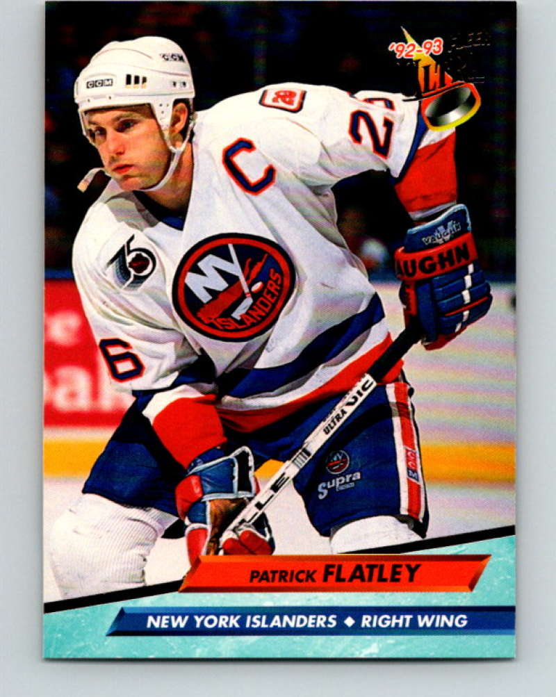 1992-93 Fleer Ultra #125 Patrick Flatley   Image 1