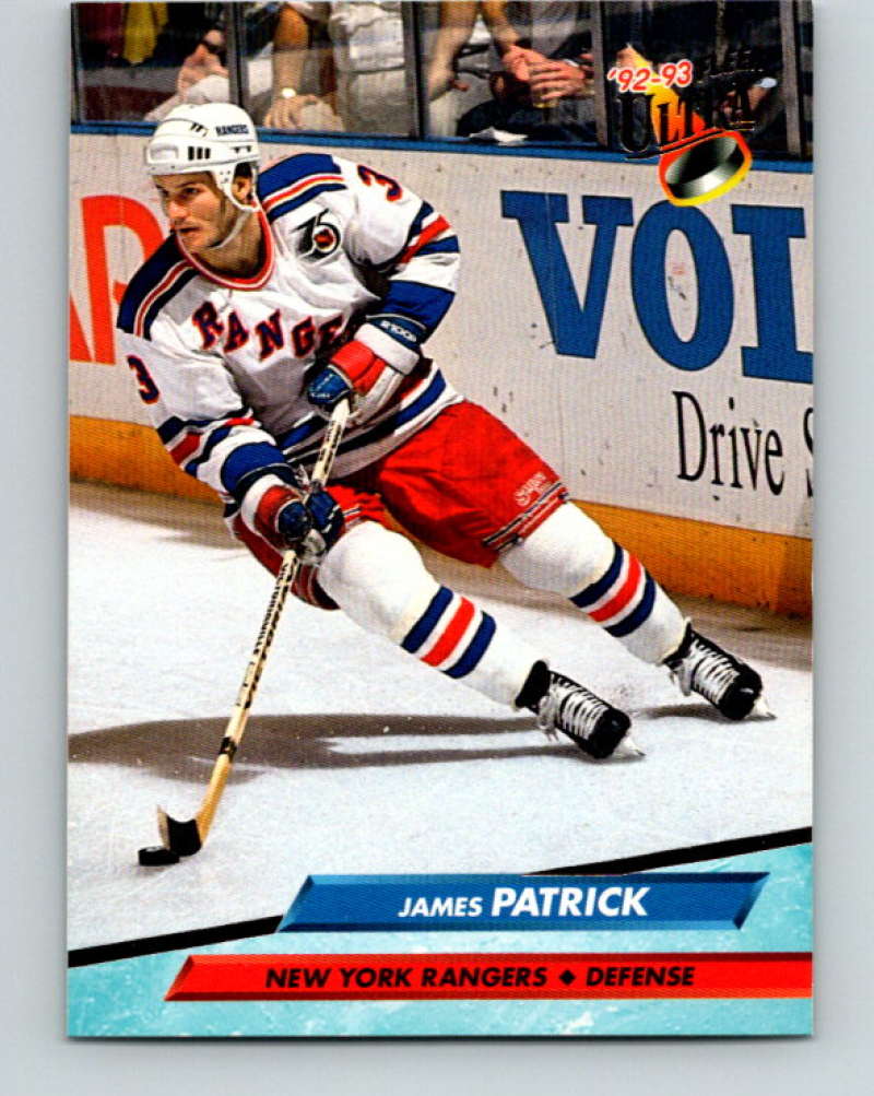 1992-93 Fleer Ultra #141 James Patrick  New York Rangers  Image 1