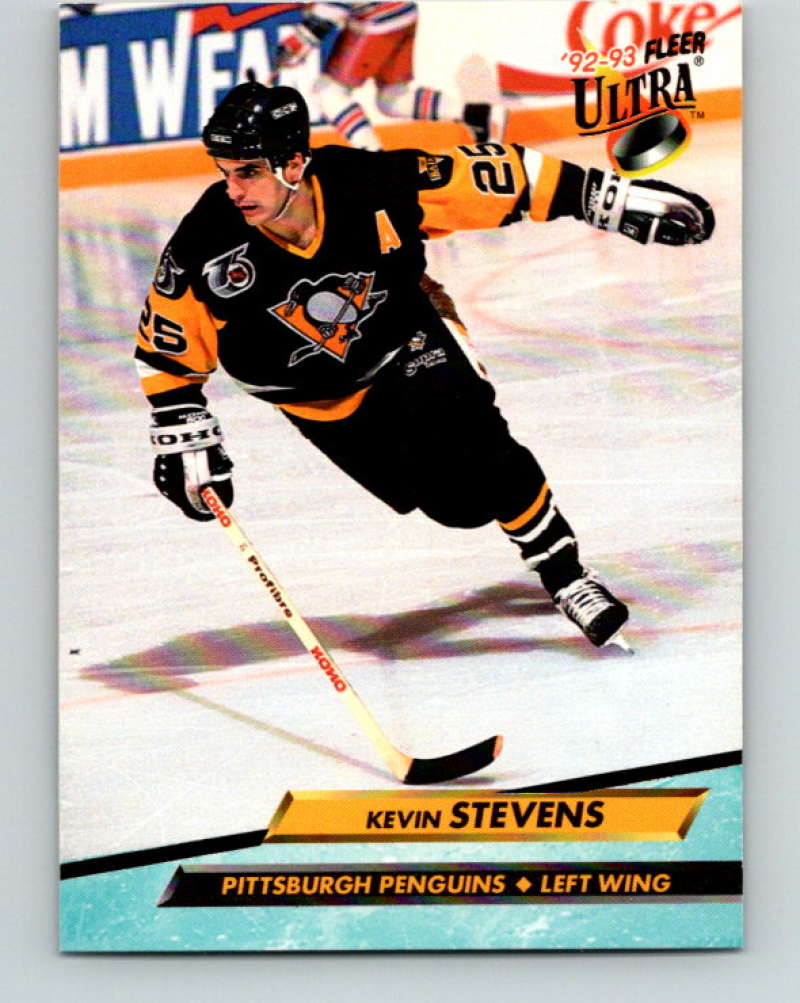 1992-93 Fleer Ultra #171 Kevin Stevens  Pittsburgh Penguins  Image 1