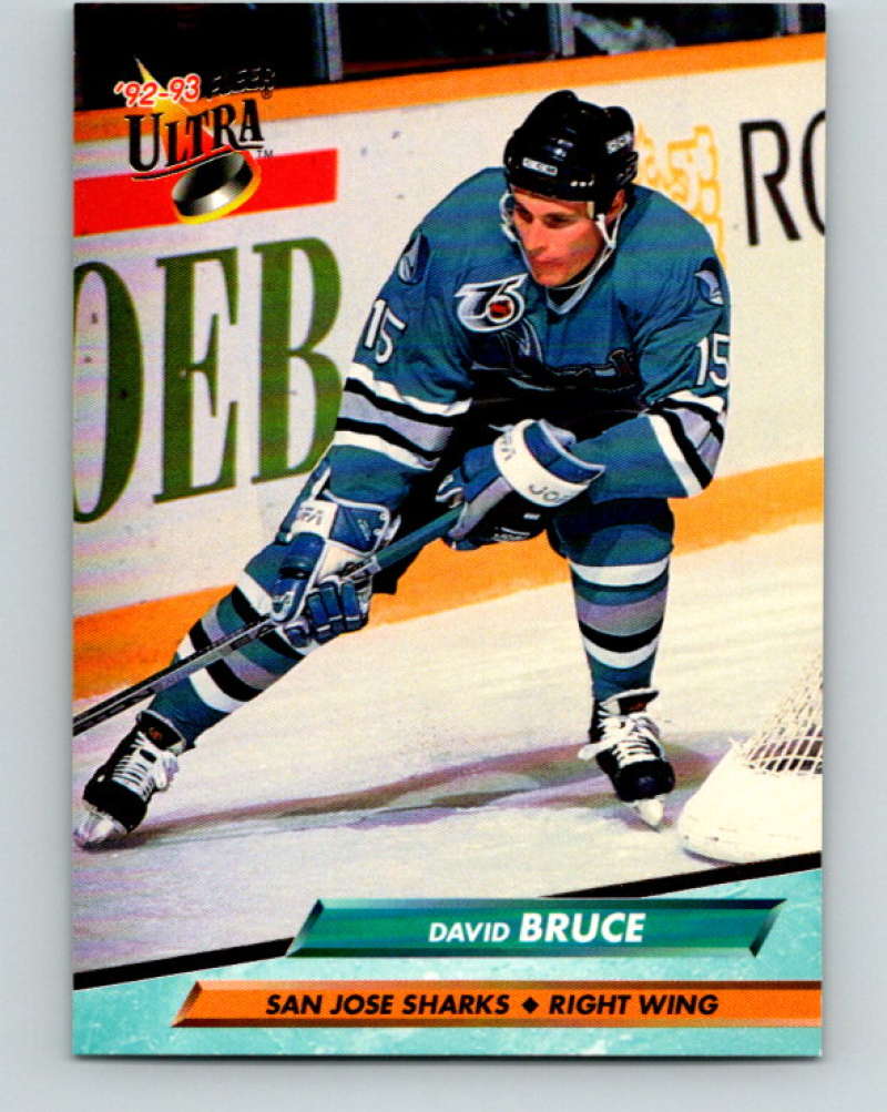 1992-93 Fleer Ultra #191 David Bruce  San Jose Sharks  Image 1