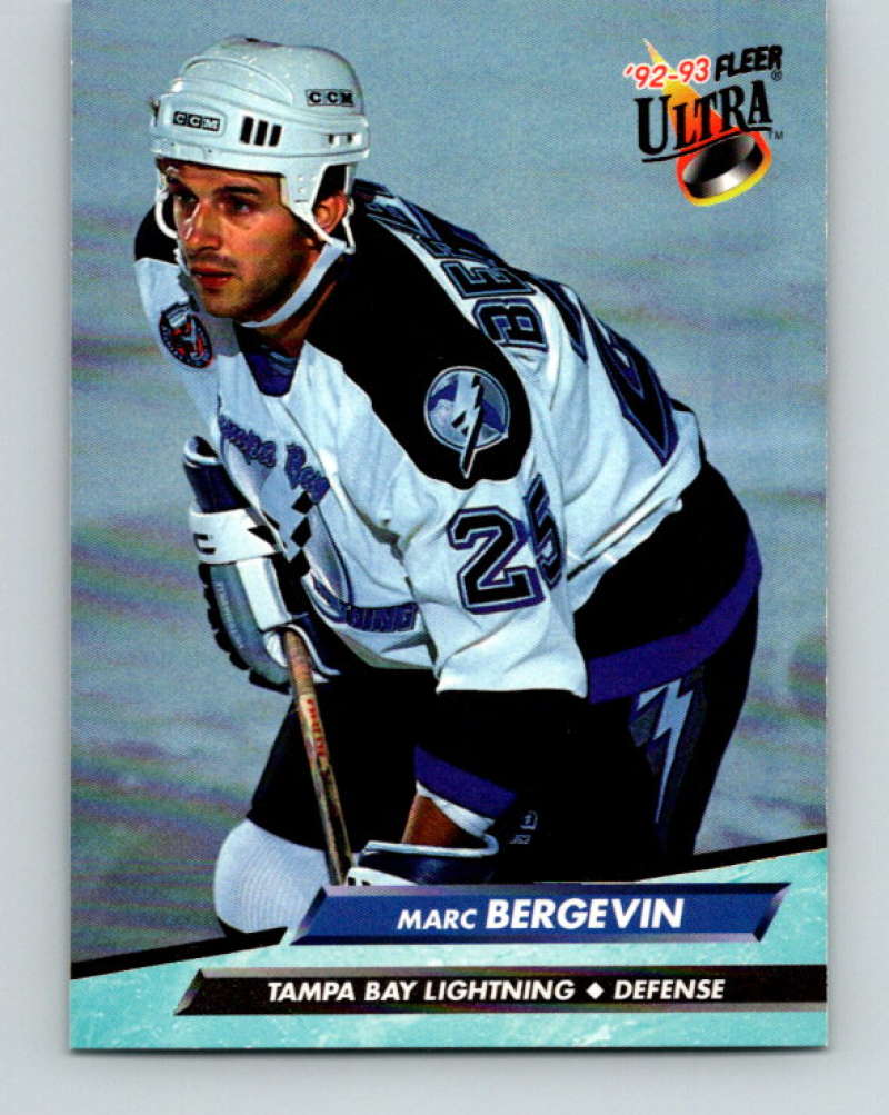 1992-93 Fleer Ultra #200 Marc Bergevin   Image 1