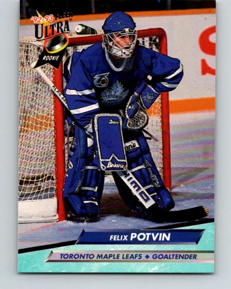 1992-93 Fleer Ultra #213 Felix Potvin  Toronto Maple Leafs  Image 1