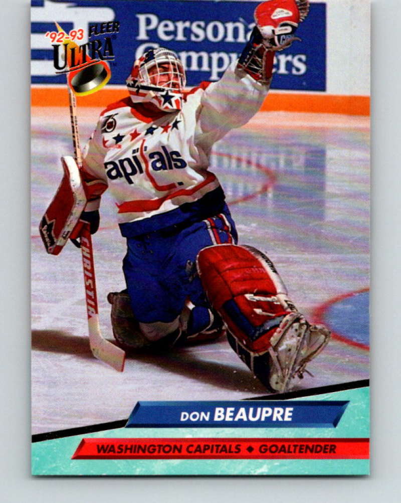 1992-93 Fleer Ultra #229 Don Beaupre  Washington Capitals  Image 1