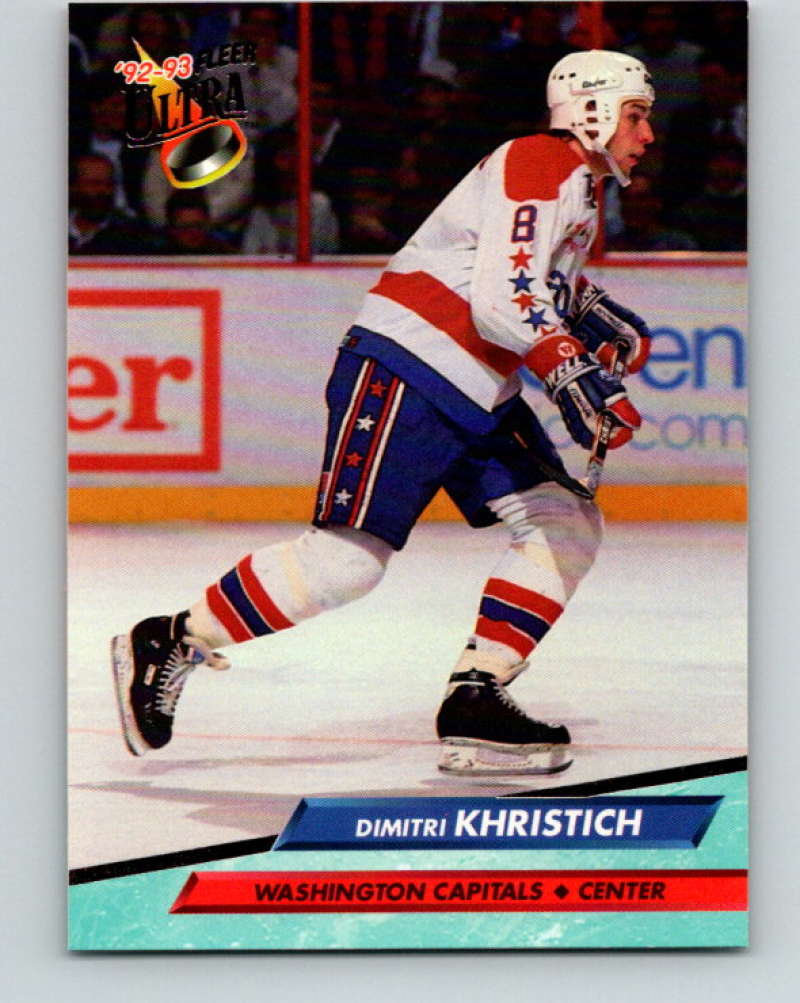 1992-93 Fleer Ultra #235 Dimitri Khristich  Washington Capitals  Image 1