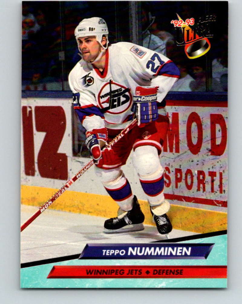 1992-93 Fleer Ultra #243 Teppo Numminen  Winnipeg Jets  Image 1