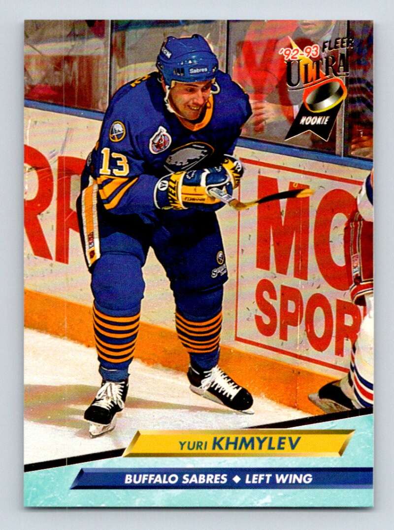 1992-93 Fleer Ultra #260 Yuri Khmylev  RC Rookie Buffalo Sabres  Image 1
