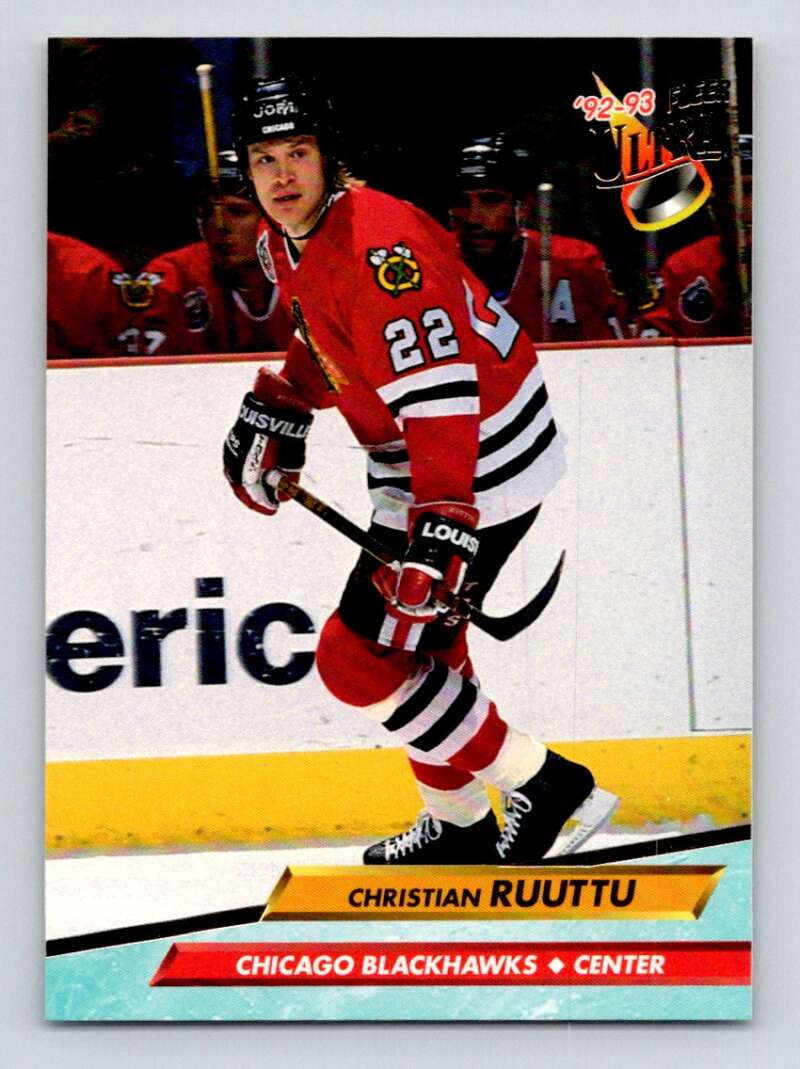 1992-93 Fleer Ultra #281 Christian Ruuttu   Image 1