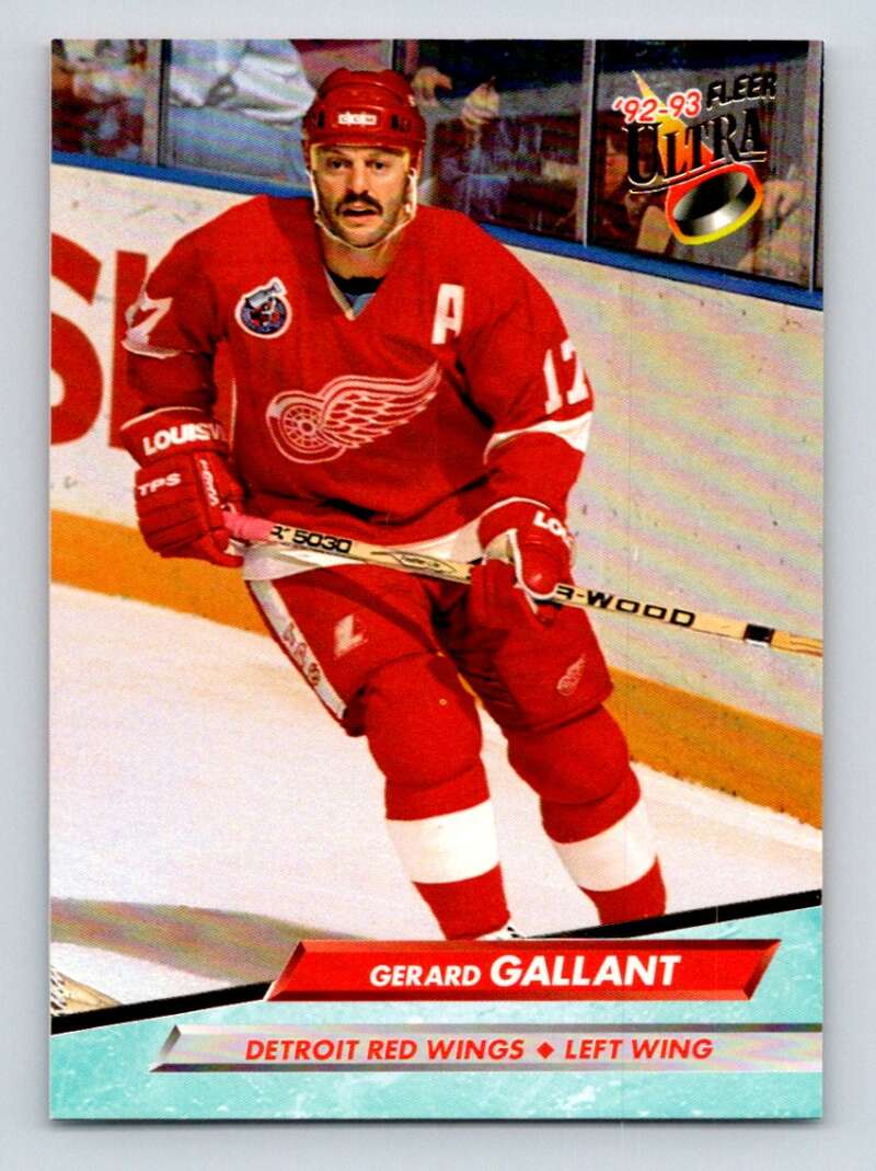 1992-93 Fleer Ultra #284 Gerard Gallant  Detroit Red Wings  Image 1