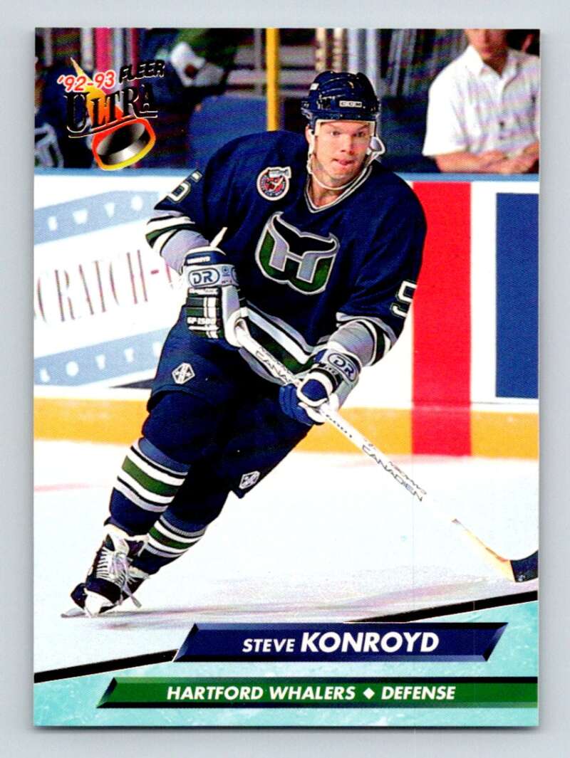 1992-93 Fleer Ultra #300 Steve Konroyd  Hartford Whalers  Image 1