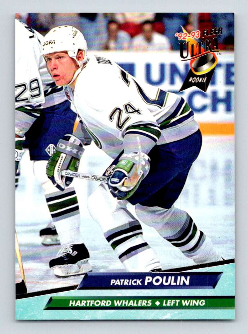 1992-93 Fleer Ultra #304 Patrick Poulin  Hartford Whalers  Image 1