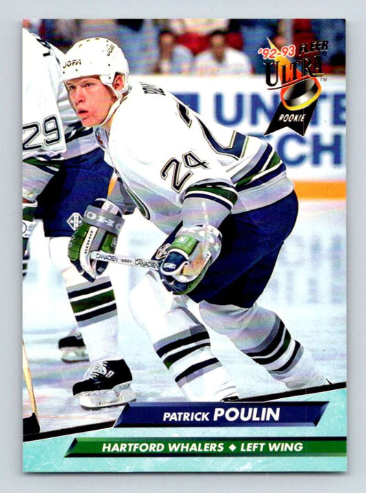 1992-93 Fleer Ultra #304 Patrick Poulin  Hartford Whalers  Image 1