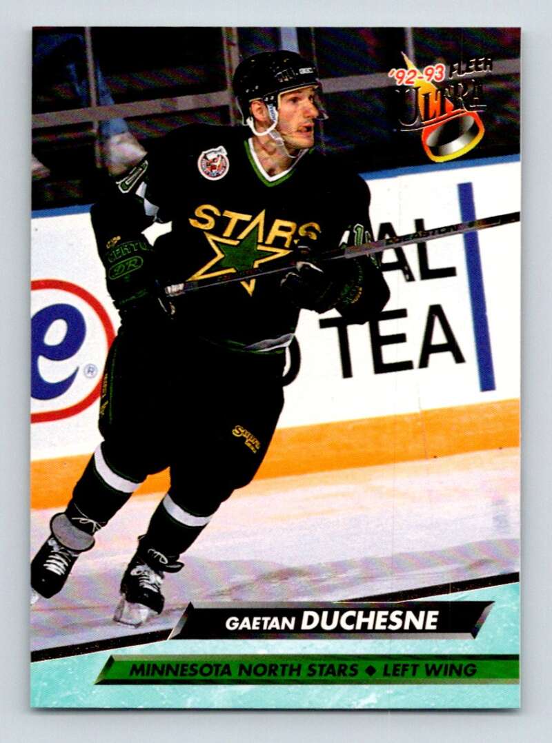 1992-93 Fleer Ultra #318 Gaetan Duchesne  Minnesota North Stars  Image 1