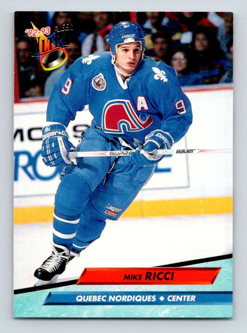 1992-93 Fleer Ultra #389 Mike Ricci   Image 1