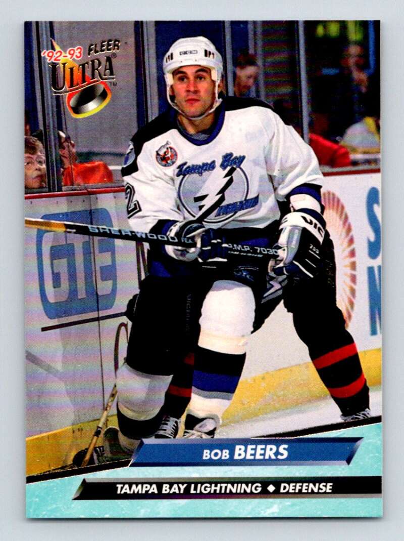 1992-93 Fleer Ultra #407 Bob Beers  Tampa Bay Lightning  Image 1