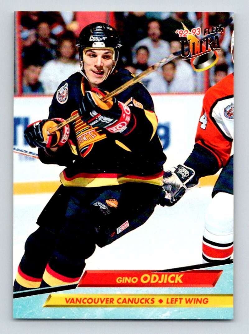 1992-93 Fleer Ultra #427 Gino Odjick  Vancouver Canucks  Image 1