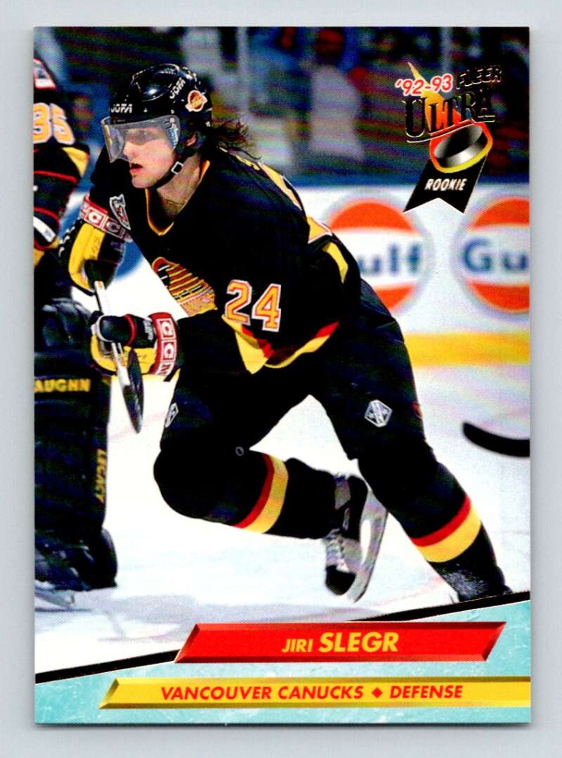 1992-93 Fleer Ultra #430 Jiri Slegr  Vancouver Canucks  Image 1