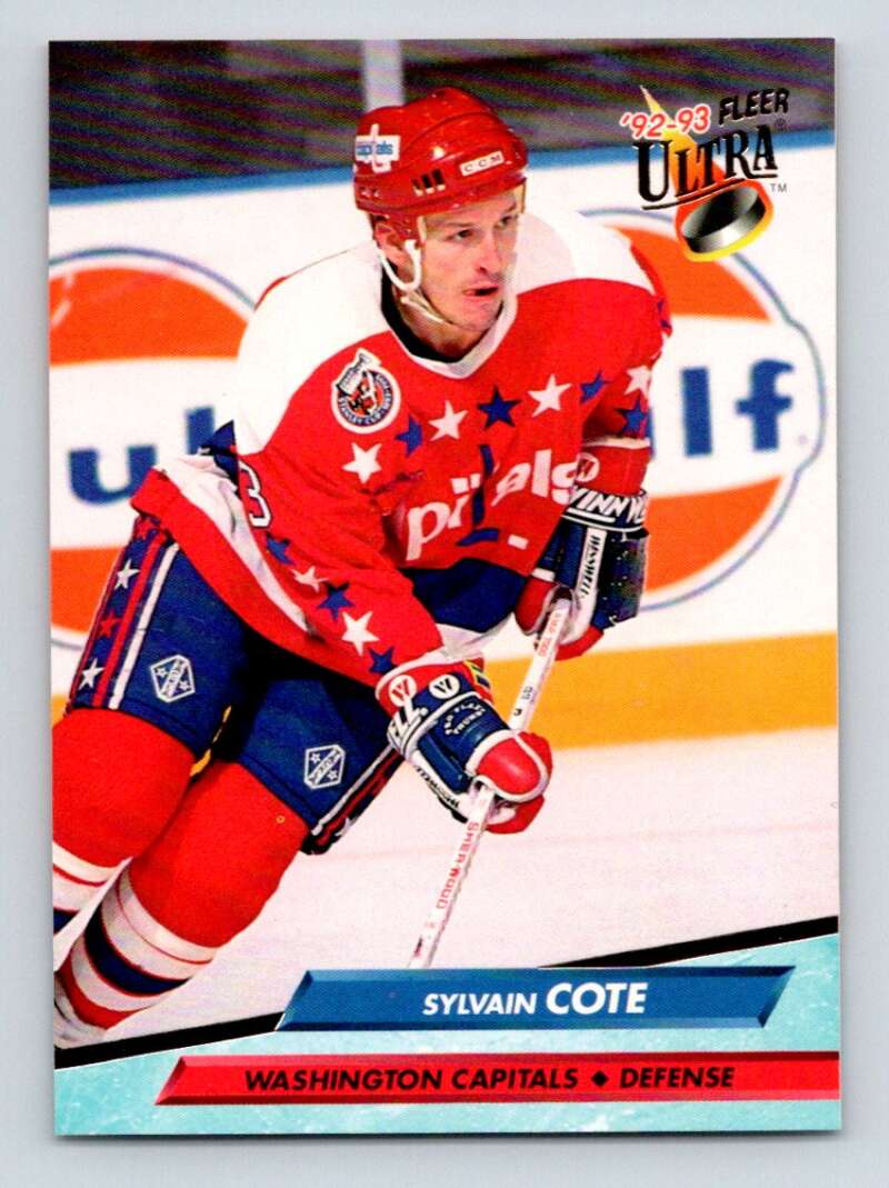 1992-93 Fleer Ultra #433 Sylvain Cote  Washington Capitals  Image 1