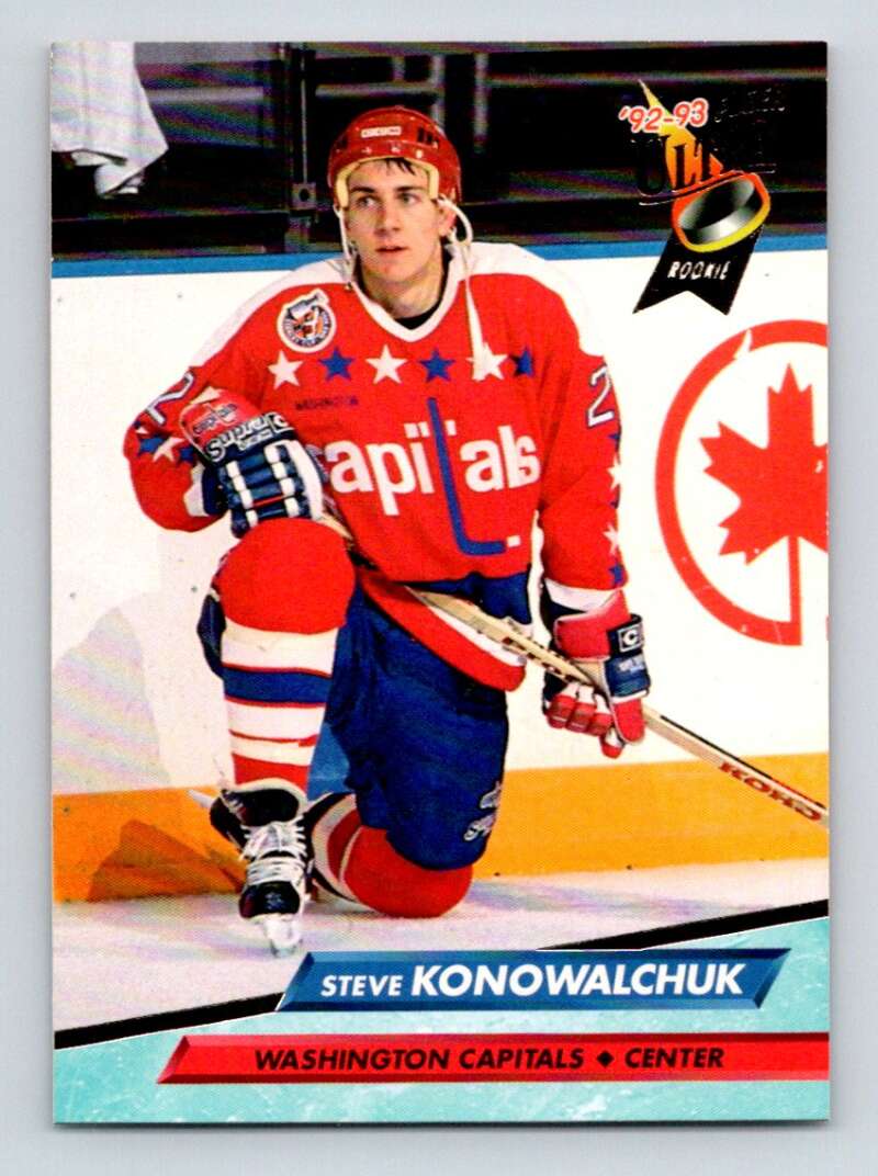 1992-93 Fleer Ultra #437 Steve Konowalchuk  RC Rookie Washington Capitals  Image 1