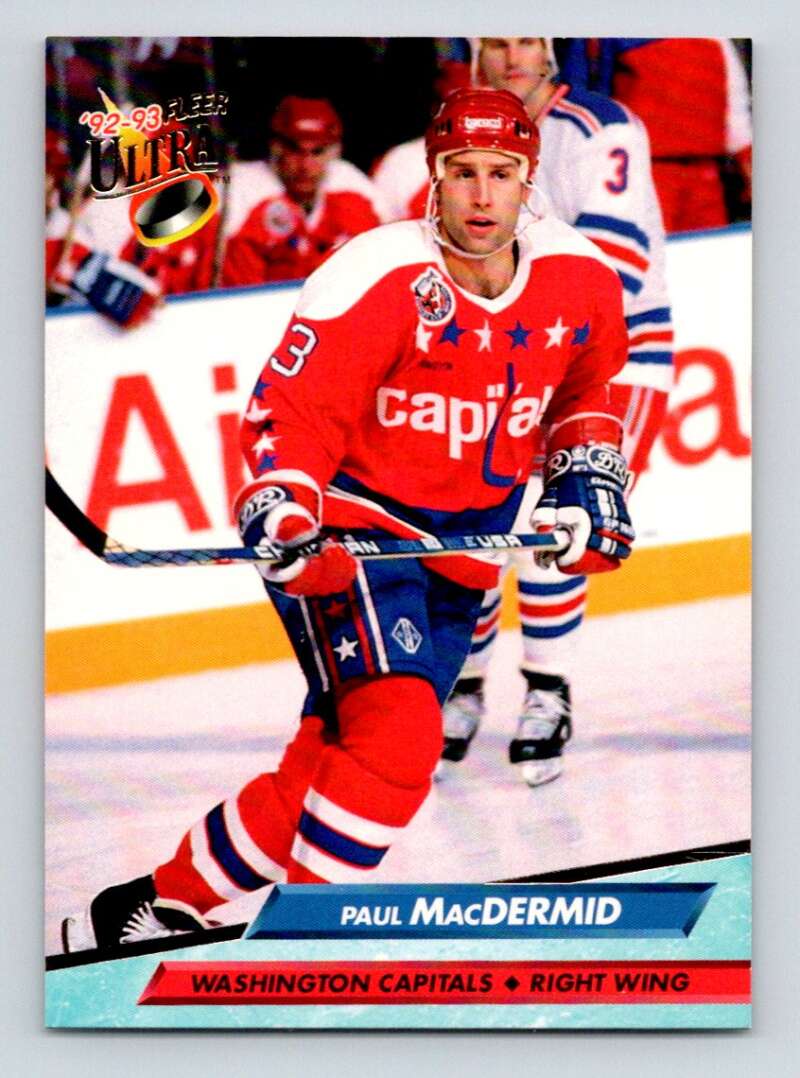 1992-93 Fleer Ultra #439 Paul MacDermid  Washington Capitals  Image 1