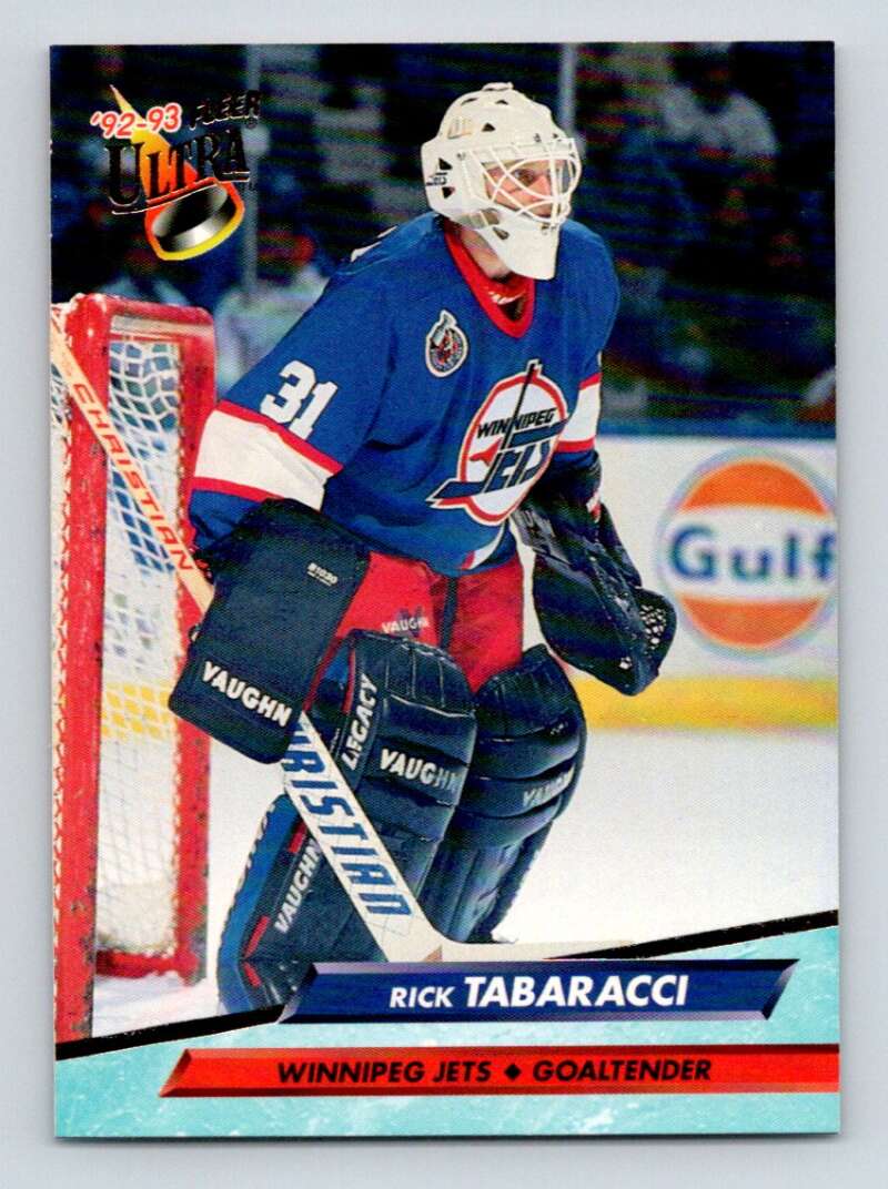 1992-93 Fleer Ultra #445 Rick Tabaracci  Winnipeg Jets  Image 1