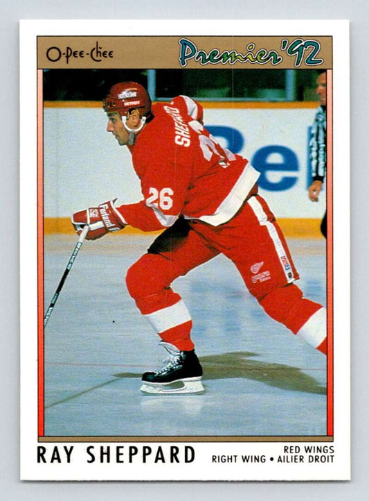 1991-92 OPC Premier #2 Ray Sheppard  Detroit Red Wings  Image 1