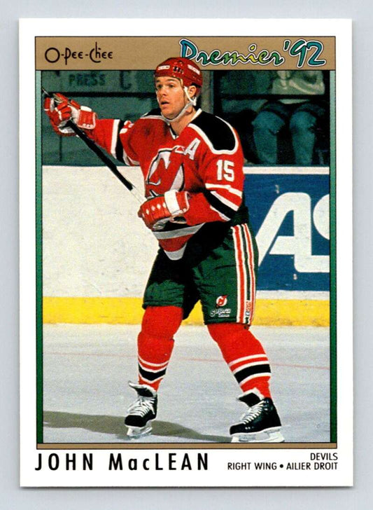 1991-92 OPC Premier #4 John MacLean  New Jersey Devils  Image 1