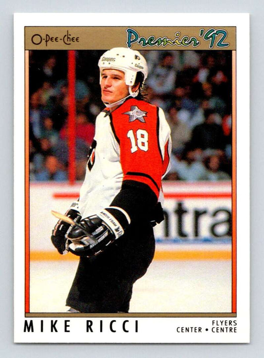 1991-92 OPC Premier #23 Mike Ricci  Philadelphia Flyers  Image 1