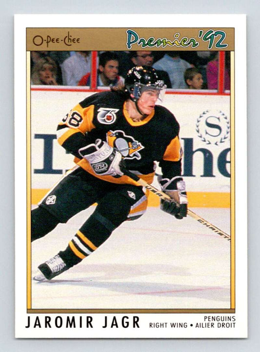 1991-92 OPC Premier #24 Jaromir Jagr  Pittsburgh Penguins  Image 1