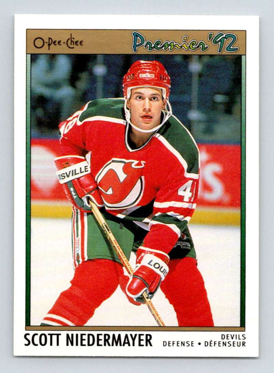 1991-92 OPC Premier #35 Scott Neidermayer  New Jersey Devils  Image 1