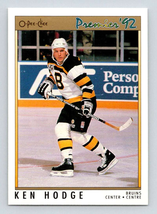 1991-92 OPC Premier #41 Ken Hodge Jr.  Boston Bruins  Image 1