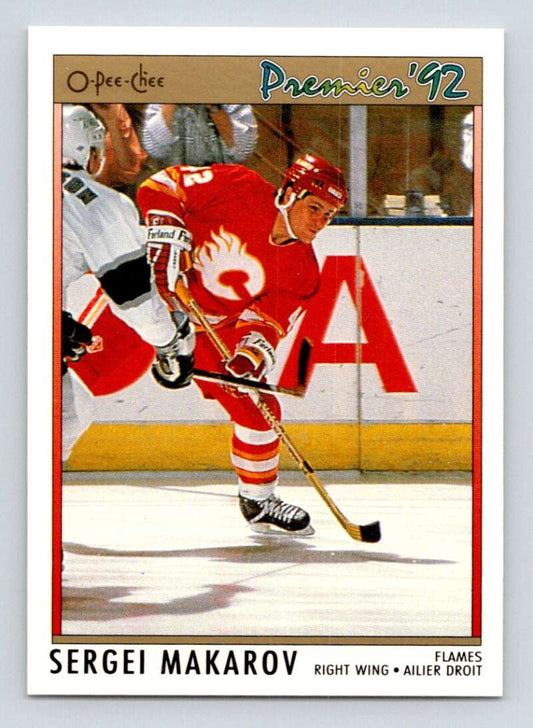 1991-92 OPC Premier #45 Sergei Makarov  Calgary Flames  Image 1