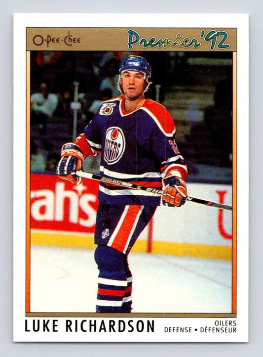 1991-92 OPC Premier #46 Luke Richardson  Toronto Maple Leafs  Image 1